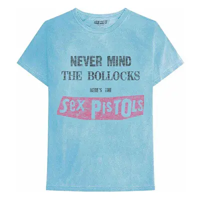 Sex Pistols tričko, NMTB Distressed Dye Wash Blue, pánské