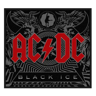 AC/DC tkaná nášivka PES 100 x 100 mm, Black Ice