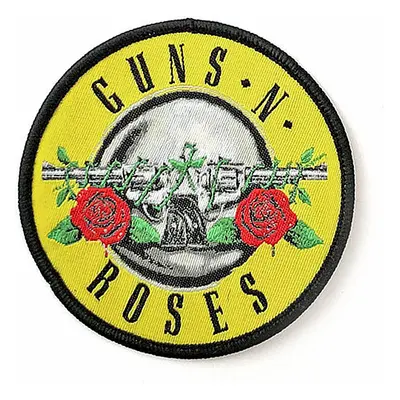 Guns N Roses tkaná nažehlovačka PES 76 mm, Classic Circle Logo