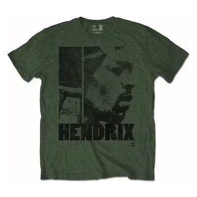 Jimi Hendrix tričko, Let Me Live Khaki Green, pánské