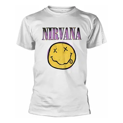 Nirvana tričko, Xerox Smiley White, pánské