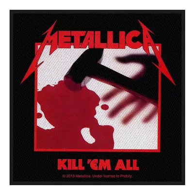 Metallica nášivka 100 x100 mm, Kill &#039;Em All