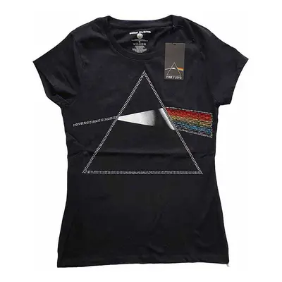 Pink Floyd tričko, Dark Side of the Moon 50th Embellished Black, dámské