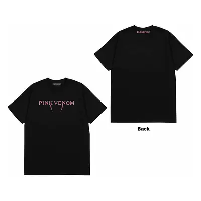 BlackPink tričko, Pink Venom Logo BP Black, pánské