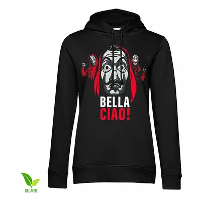 La Casa De Papel mikina, Bella Ciao! Hoodie Organic Girly Black, dámská