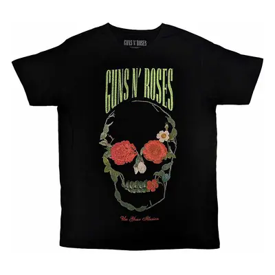 Guns N Roses tričko, Rose Skull Black, pánské