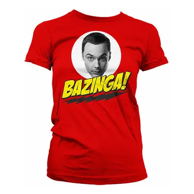 Big Bang Theory tričko, Bazinga Sheldons Head Girly, dámské