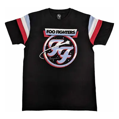 Foo Fighters tričko, Comet Tricolour Ringer Black, pánské