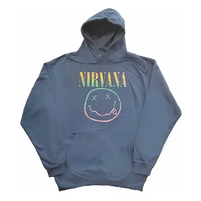 Nirvana mikina, Sorbet Ray Smiley Turquoise Blue, pánská