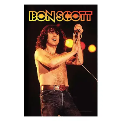 AC/DC textilní banner PES 70cm x 106cm, Bon Scott