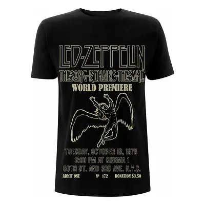 Led Zeppelin tričko, TSRTS World Premiere, pánské