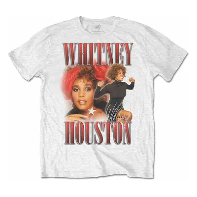 Whitney Houston tričko, 90s Homage White, pánské