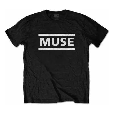 Muse tričko, White Logo Black, pánské