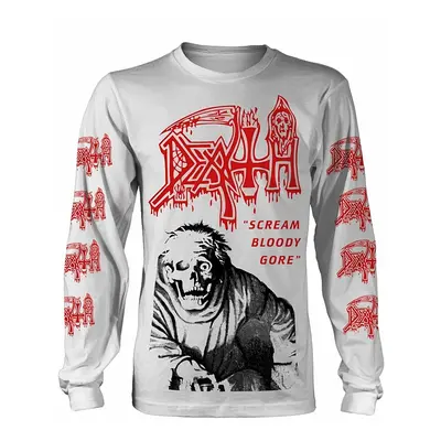 Death tričko dlouhý rukáv, Scream Bloody Gore White, pánské