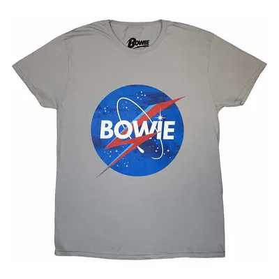 David Bowie tričko, Starman Logo Grey, pánské