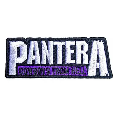 Pantera tkaná nášivka/nažehlovačka PES 105 x 40 mm, Cowboys from Hell