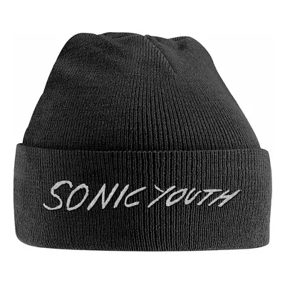 Sonic Youth kulich, White Logo Embroidered