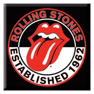 Rolling Stones magnet na lednici 75mm x 75mm, Est. 1962