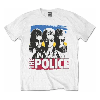 The Police tričko, Band Photo Sunglasses White, pánské