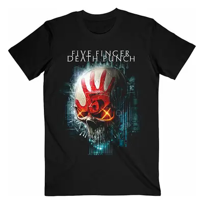 Five Finger Death Punch tričko, Interface Skull Black, pánské