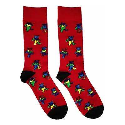 Grateful Dead ponožky, Dancing Bears Red, unisex