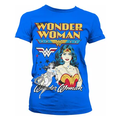 Wonder Woman tričko, Posing Wonder Woman Girly Blue, dámské