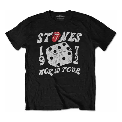 Rolling Stones tričko, Dice Tour &#039;72 Eco-Tee Black, pánské