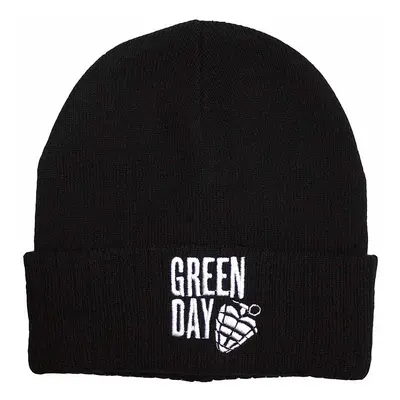 Green Day zimní kulich, Stacked Logo & Grenade Black, unisex