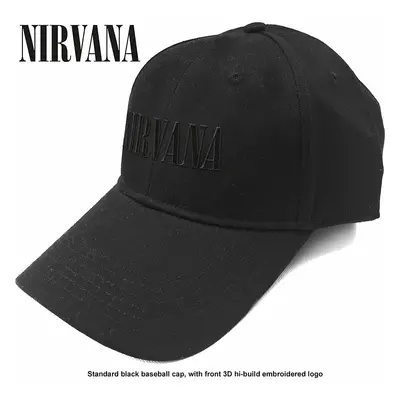 Nirvana kšiltovka, Text Logo Black