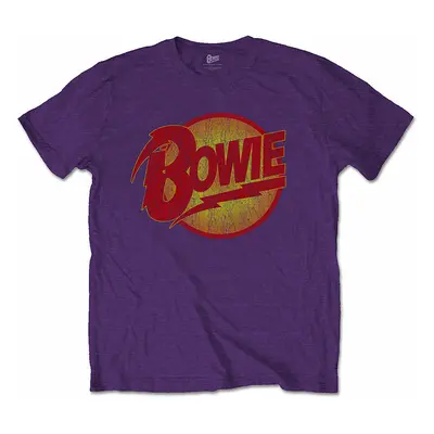 David Bowie tričko, Vintage Diamond Dogs Logo Purple, pánské