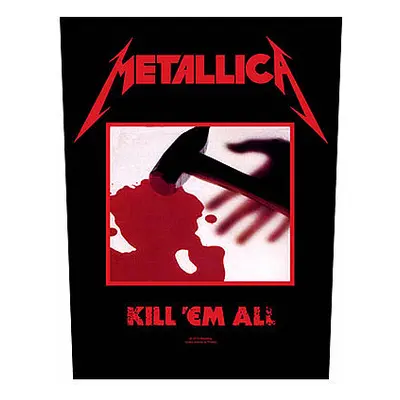 Metallica nášivka na záda 30x27x36 cm, Kill &#039;Em All