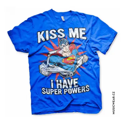 Superman tričko, Kiss Me I Have Super Powers, pánské