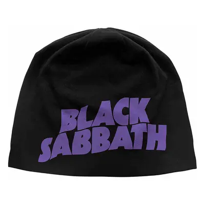 Black Sabbath zimní kulich CO, Purple Logo JD Print Black, unisex