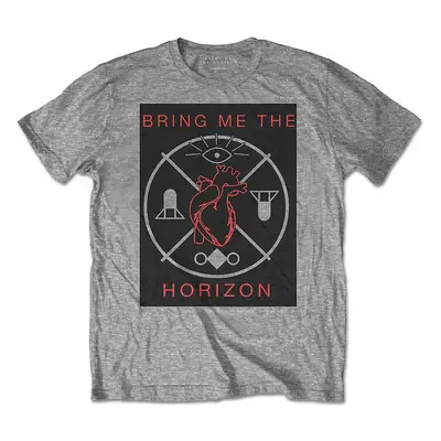 Bring Me The Horizon tričko, Heart & Symbols Grey, pánské