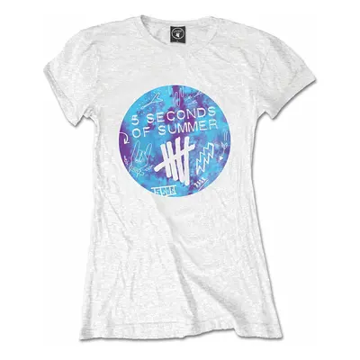 5 Seconds of Summer tričko, Tie-Dye Scribble Logo Girly, dámské