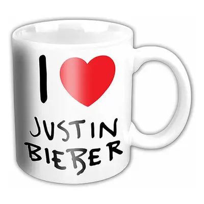 Justin Bieber keramický hrnek 320ml, I Love JB