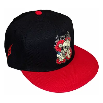 Metallica kšiltovka snapback, The Shortest Straw Red Eyes Black & Red, uni