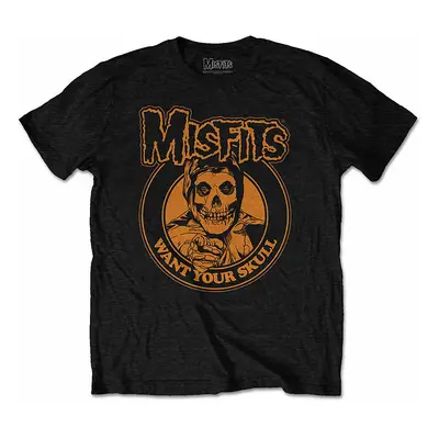 Misfits tričko, Want Your Skull Black, pánské