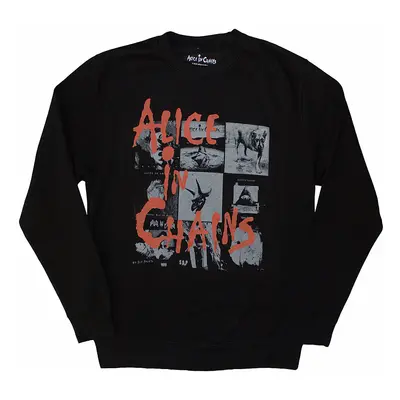 Alice In Chains mikina, Sweatshirt Albums Montage Black, pánská