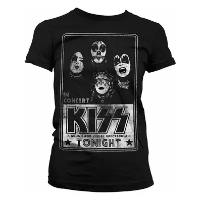 KISS tričko, KISS In Concert Distressed, dámské