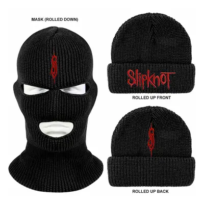 Slipknot zimní kulich a maska, Logo Black