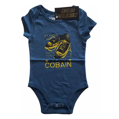 Kurt Cobain kojenecké body tričko, Laces Blue, dětské