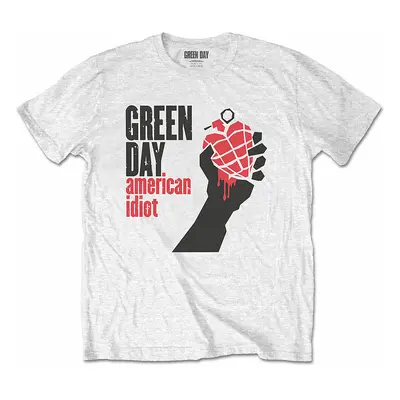 Green Day tričko, American Idiot White, pánské