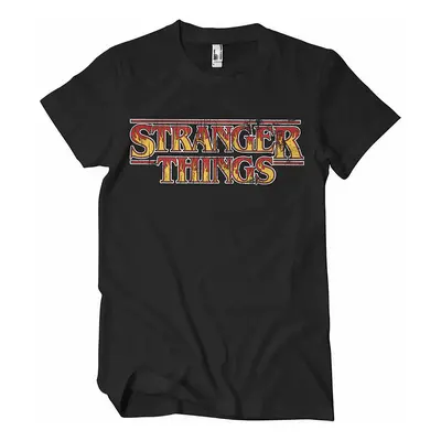 Stranger Things tričko, Fire Logo Black, pánské