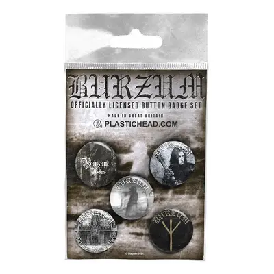 Burzum set 5-ti placek 25 mm, Button Badge Set 2 Burzum