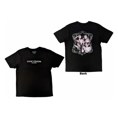 BlackPink tričko, Pink Venom BP Embroidery Black, pánské