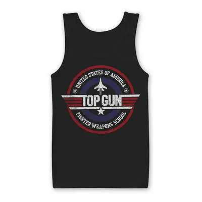 Top Gun tílko, Fighter Weapons School Black, pánské