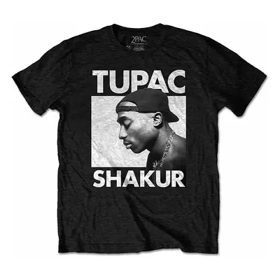 Tupac tričko, Eyes Closed Eco-Tee Black, pánské