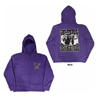 Black Sabbath mikina, Henry Pocket Logo Zipped BP Purple, pánská