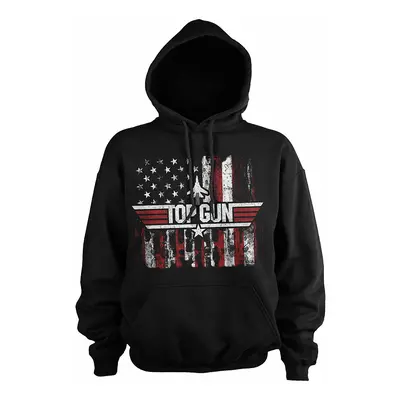 Top Gun mikina, America Hoodie Black, pánská